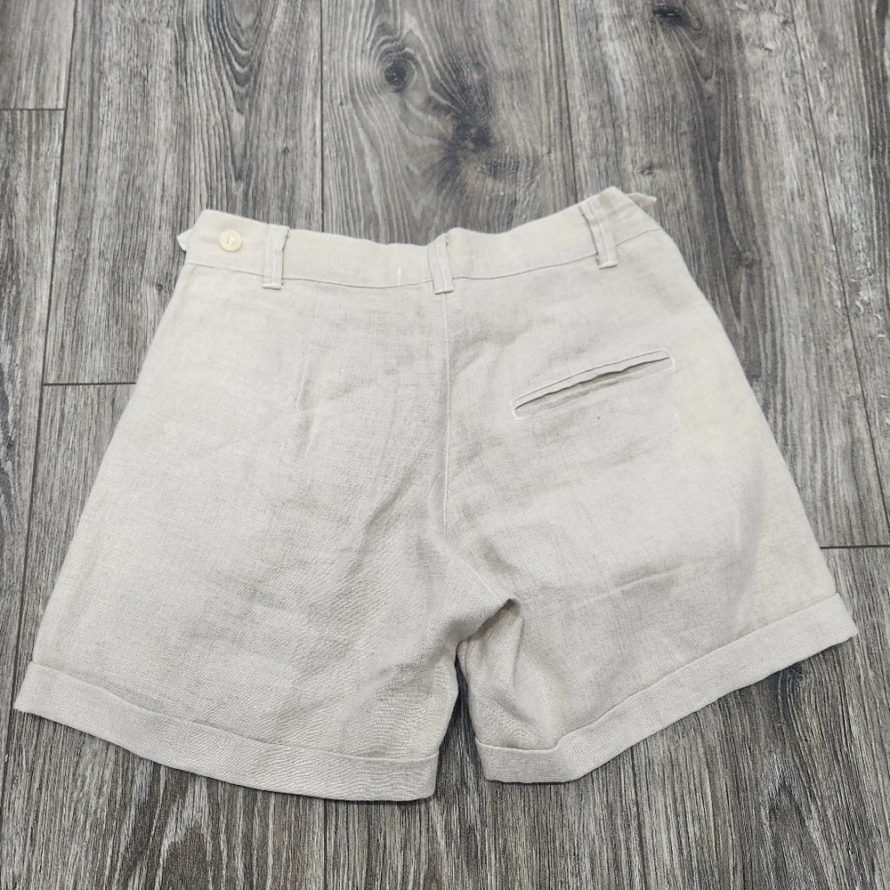 CP Shades Linen Cotton Blend High Waist Shorts size XS